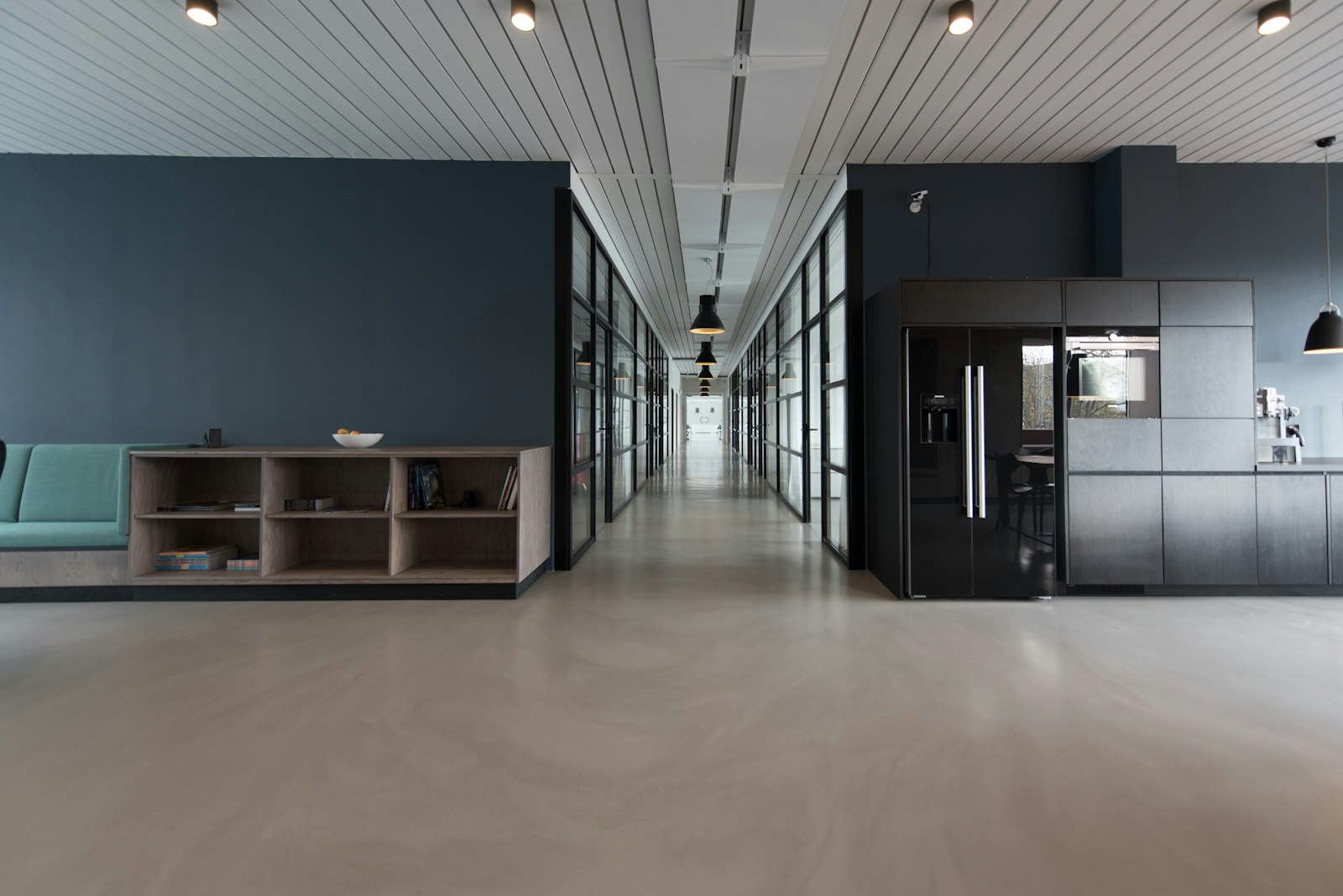 A modern office workspace